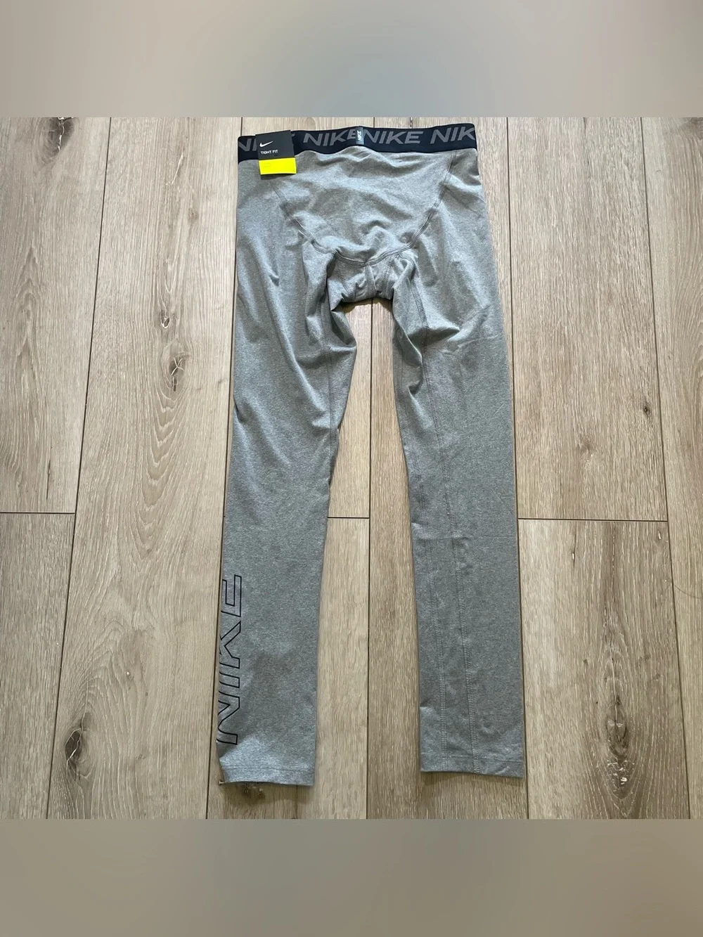 Nike Pro Boys Large Gray Compression Tights‎ | Dri-FIT Athletic Leggings
